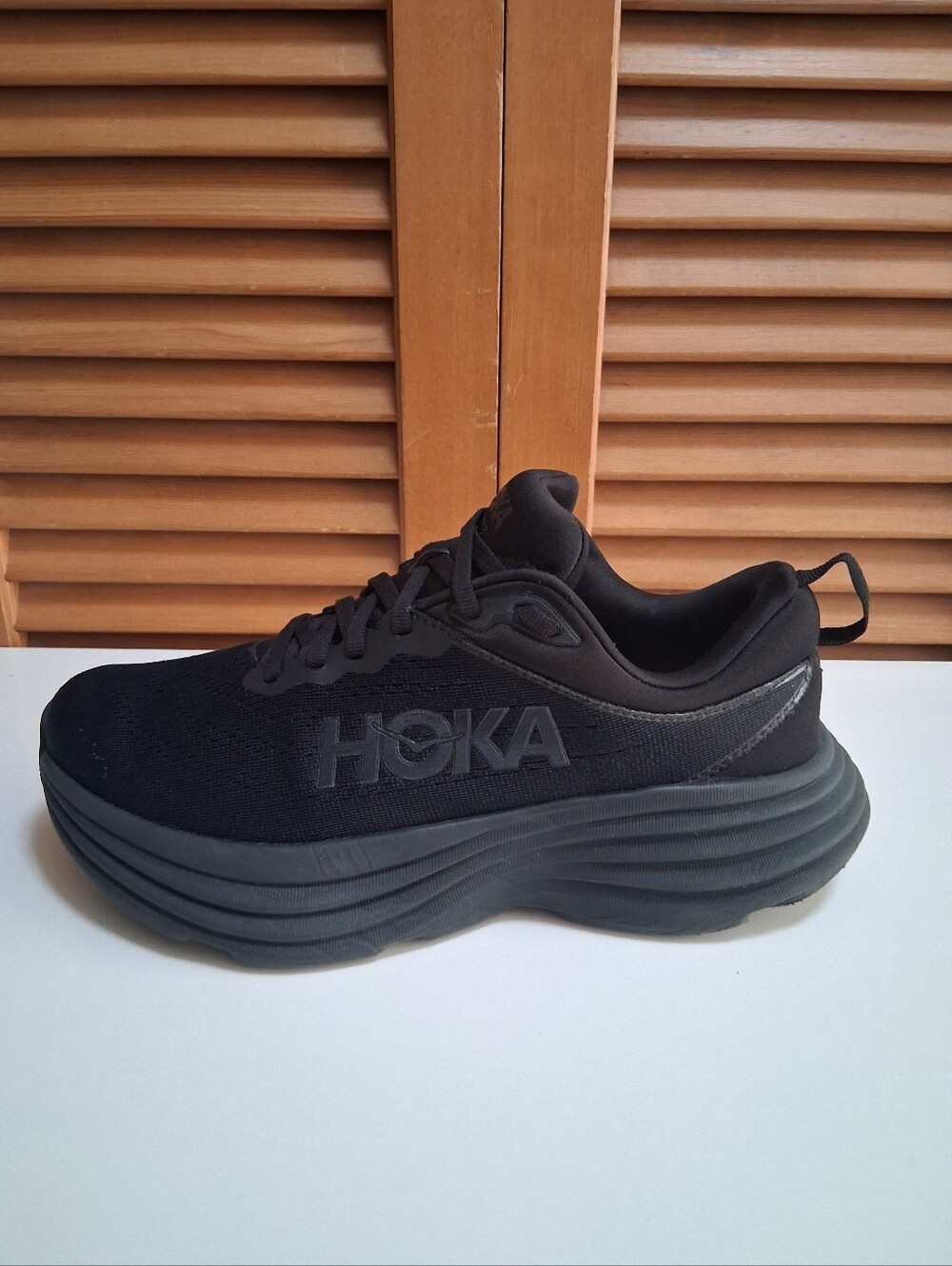 Hoka Bondi 8 Triple Black Women's Running Shoe * Size: 7.5D Wide